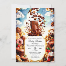 Boho Enchanted Chocolate Baby Shower