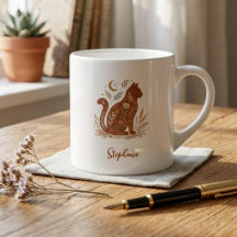 Boho Erdiges Botanisches Katzen-Seelenverwandten-T