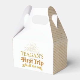 Boho Erste Reise um die Sonne Erster Geburtstag Geschenkschachtel