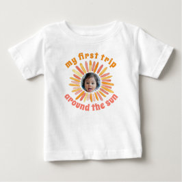 Boho Erster Rundgang durch das Sun 1. Geburtstags- Baby T-shirt