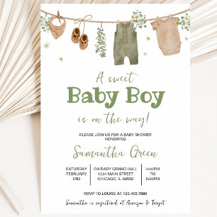 Boho Es ist eine Baby-Baby-Kleidungsdusche Einladung