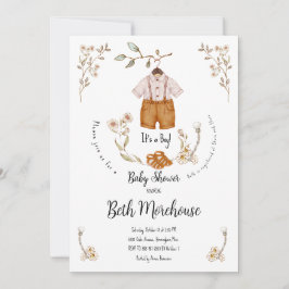 Boho Es ist eine Boy Baby Shower Einladung