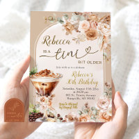 Boho Espresso Martini Tini Bit Older Geburtstag