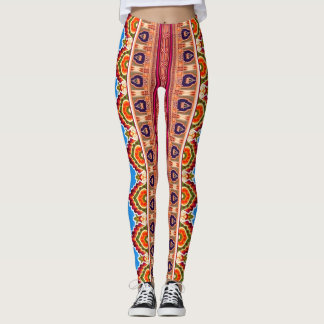 Boho Ethnisches Mandala-Muster Farbige Frauen-Legg Leggings