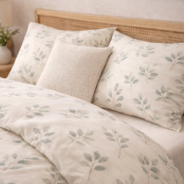 Boho Eucalyptus Botanical Pattern Pillowcase Kissenbezug