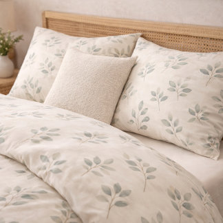 Boho-Eukalyptus-Botanik-Muster-Kissenbezug Kissenbezug