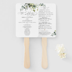 Boho Eukalyptus Greenery Hochzeitstag Fächer