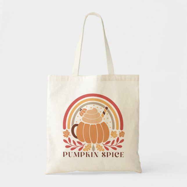 Boho Fall Autumn Zitat Tragetasche (Vorne)