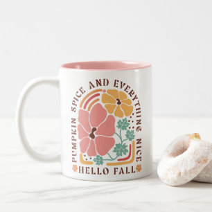 Boho Fall Autumn Zitat Zweifarbige Tasse