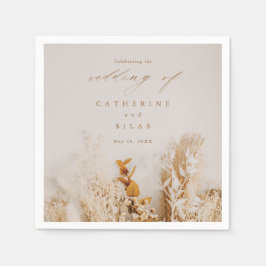 Boho Fall Blume Hochzeit Serviette