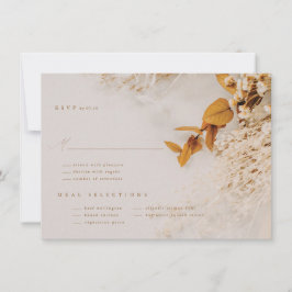 Boho Fall Blume RSVP-Karte Einladung