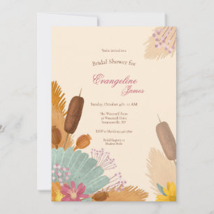 Boho Fall Brautparty Einladung