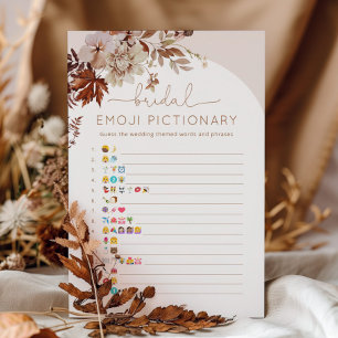 Boho fall Brautparty Emoji pickspiel