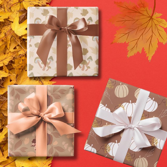 Boho Fall Geschenkpapier Set (Boho Fall Wrapping Paper Sheets)