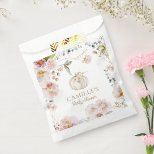 Boho Fall Girl Babydusche Geschenktütchen