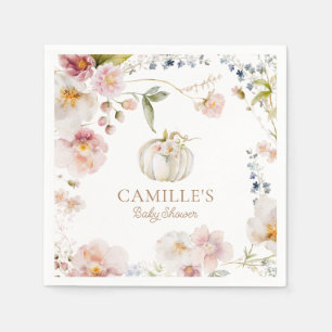 Boho Fall Girl Babydusche Serviette