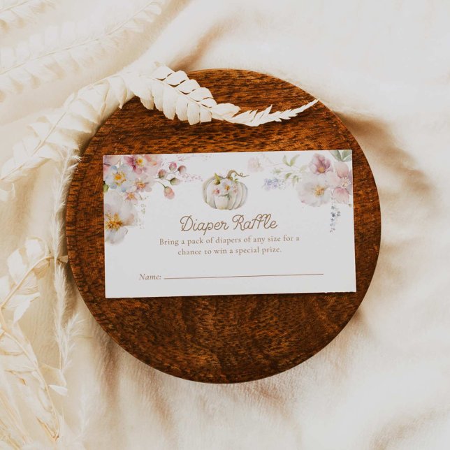 Boho Fall Girl Babyduschmaschine Windelwanne Begleitkarte (Von Creator hochgeladen)