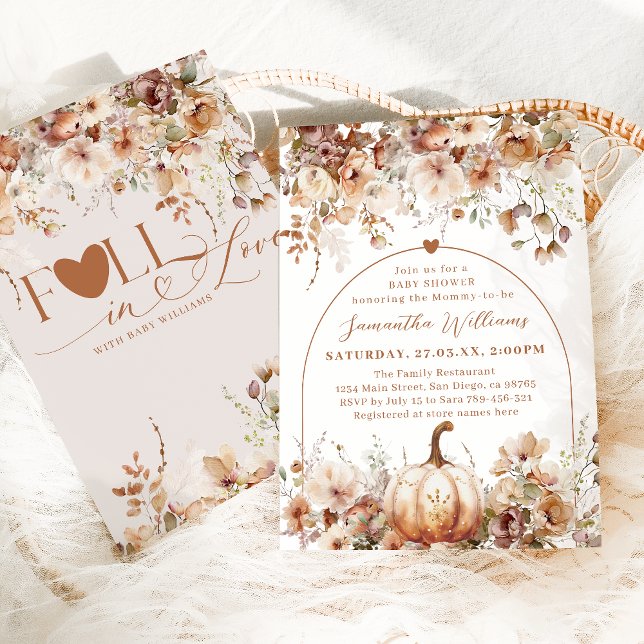Boho Fall in Liebe Wildblume Babydusche Einladung (Von Creator hochgeladen)