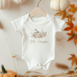 Boho Fall kleiner Kürbiskürbis Baby Strampler