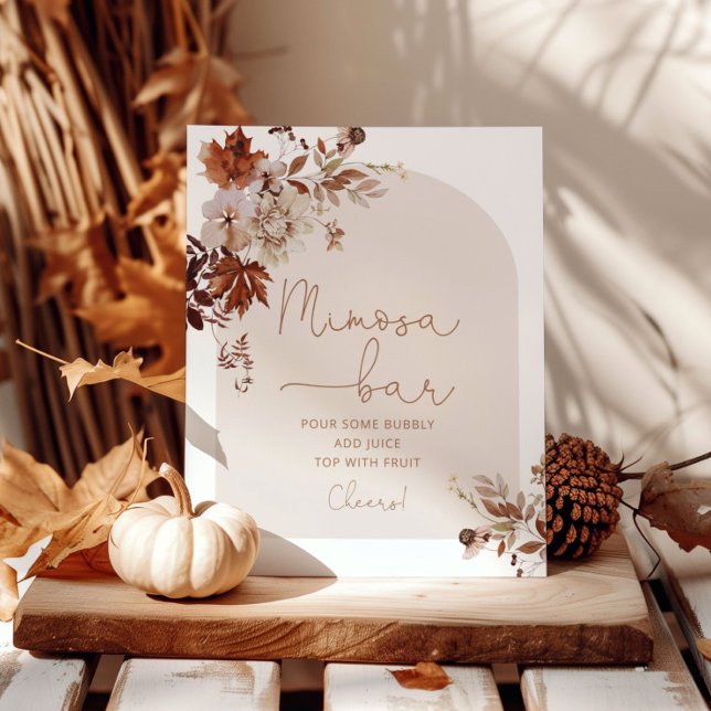 Boho Fall mimosa Bar Poster (Von Creator hochgeladen)
