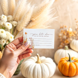 Boho Fall Pumpkin Date Night Ideas Begleitkarte