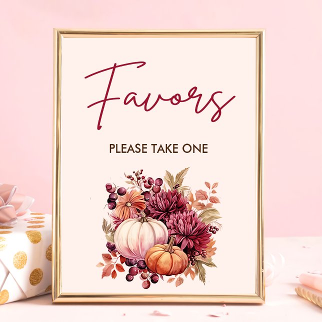 Boho Fall Pumpkin Lieblings-Kinderdusche Poster (Von Creator hochgeladen)