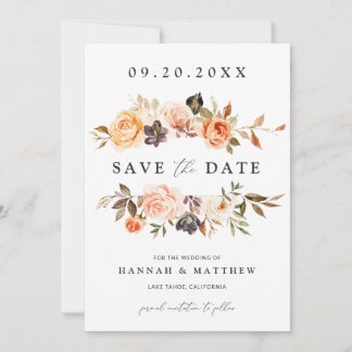 Boho Fall Save the Date, Foto Save the Date Einladung