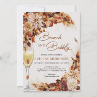 Boho Fall und Herbst verlassen Brunch und Bläschen