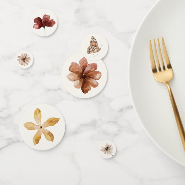 Boho Fall Wildblume Brautparty Konfetti (Gruppe)