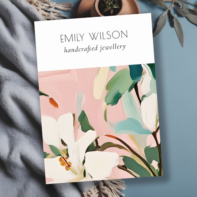 Boho farbenfroh gestrichene Blankenschmuck Visitenkarte (Von Creator hochgeladen)