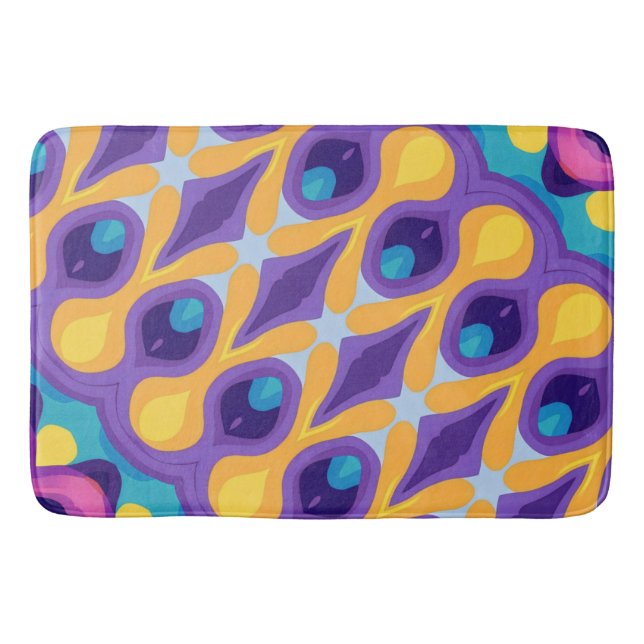 Boho Farbige 24 Badematte (Vorderseite)