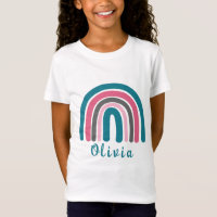 Boho farbiger Regenbogen mit Personalisiertem Name
