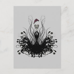 Boho Fashion Diva jede benutzerdefinierte Farbe Hi Postkarte