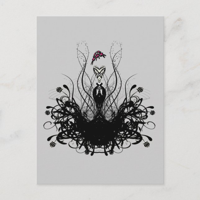 Boho Fashion Diva jede benutzerdefinierte Farbe Hi Postkarte (Vorderseite)