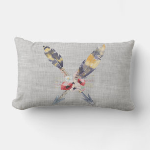 Boho Feather Arrows Lendenkissen