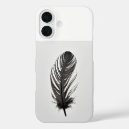 Boho Feather Art Phone Case - Elegant Minimalistis