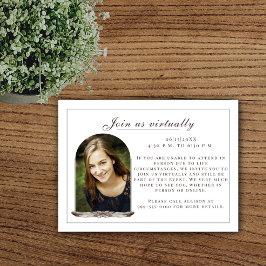 Boho Feather Frame Foto Abschluss Umschließungskar Begleitkarte