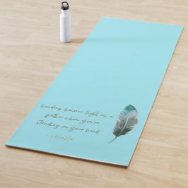 Boho Feather und Arrow Yogamatte