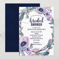 Boho Feather Wreath Bridal Dusche Einladung