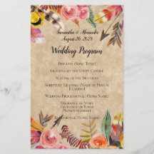 Boho Feathers Arrows Blume Rustikale Hochzeit