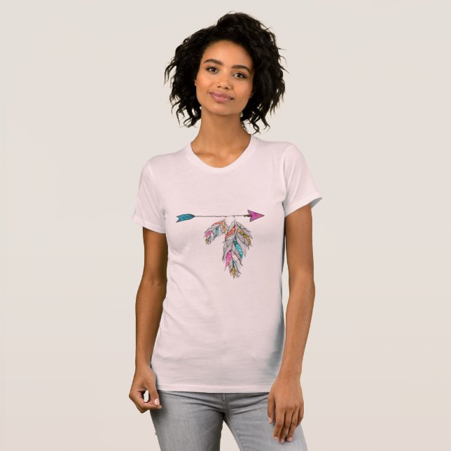 Boho Feathers T - Shirt (Vorne ganz)