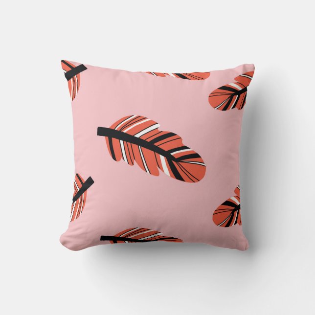 Boho Feathers: Vintag wiederholen. Kissen (Vorderseite)