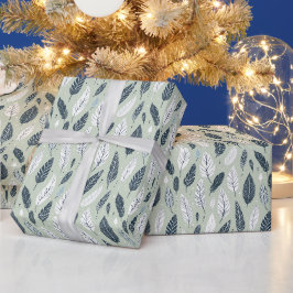 Boho-Feder nahtloses Musterdesign Geschenkpapier