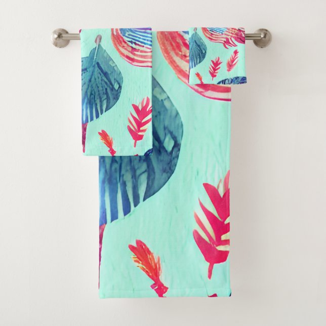 Boho-Federmuster Badhandtuch Set (Insitu)