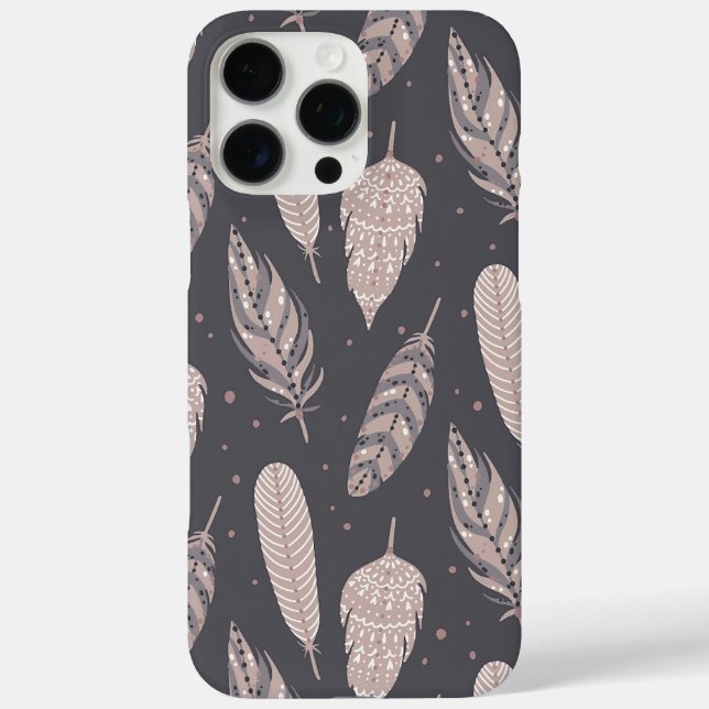 Boho-Federn Case-Mate iPhone Hülle (Rückseite)