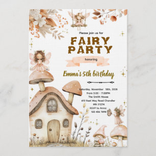 Boho-Fee verzauberte Party-Einladung Einladung