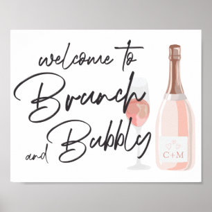 Boho Fiesta Baby Dusche Begrüßungszeichen Poster