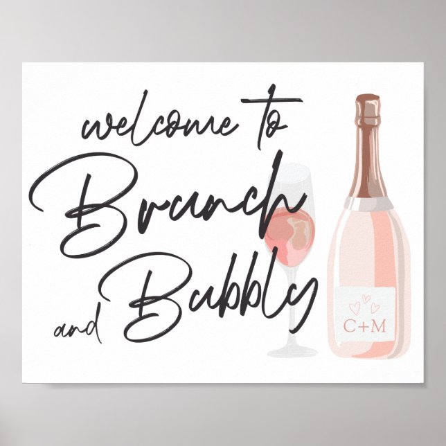 Boho Fiesta Baby Dusche Begrüßungszeichen Poster (Vorne)