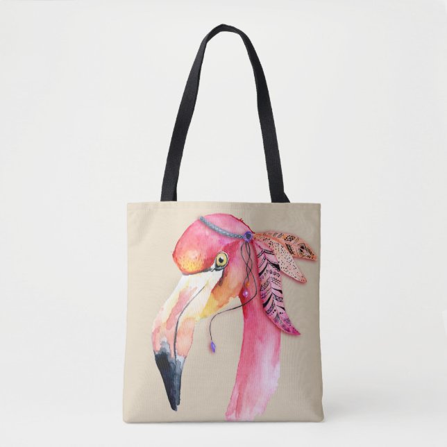 Boho Fiona Flamingo Tote Bag (Vorderseite)