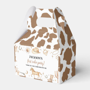 Boho First Rodeo Birthday Favor Box Geschenkschachtel